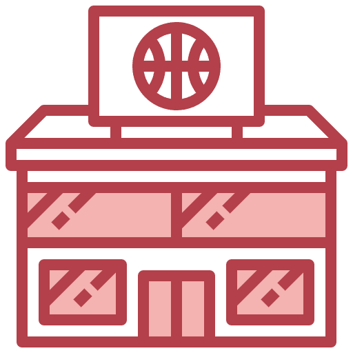 Sport gymnasium sport building icon Sport gymnasium sport building icon