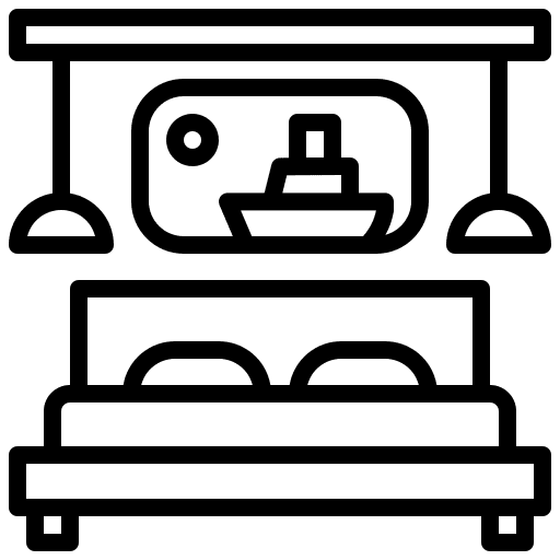 Room yacht furniture and household cabin icon