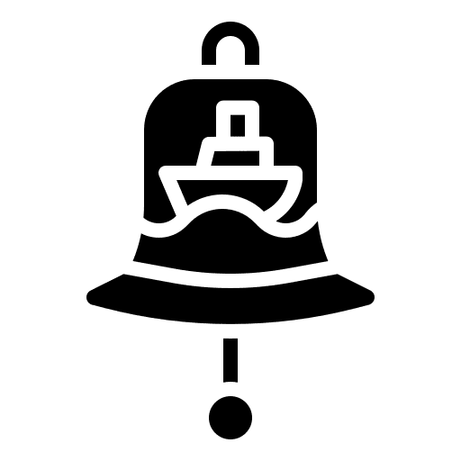 Bell cruise alarm boat icon