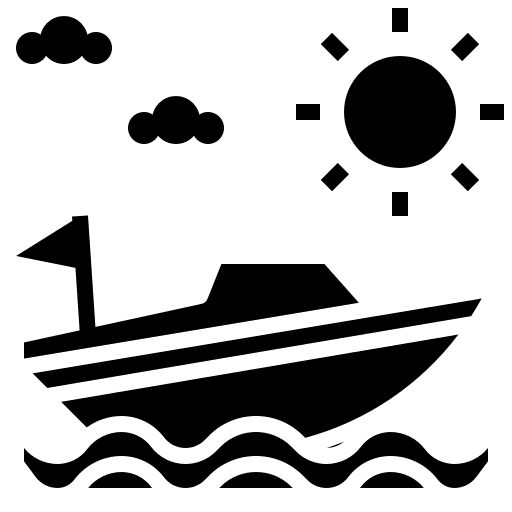 Speedboat ship speedboat sea icon