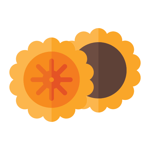Moon cake sweet food oriental cake icon