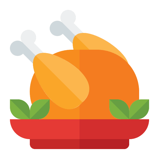 Peking duck chinese food and restaurant dish icon