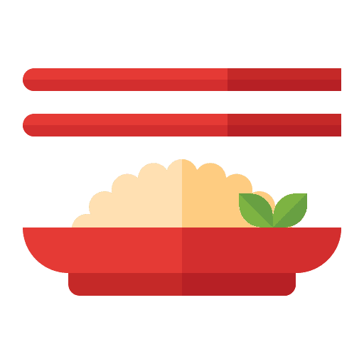 Fried rice meal fried rice egg icon