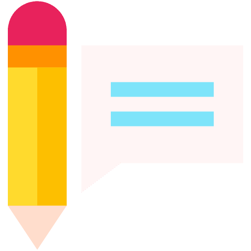 Bubble chat copywriting copywriter edit tools icon