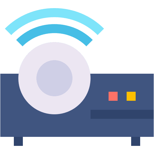 Projector technology video projector icon