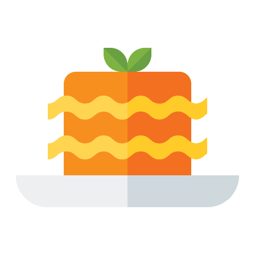 Lasagna pasta nutrition italian food icon Lasagna pasta nutrition italian food icon
