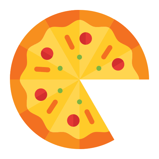 Pizza italian food fast food pizza icon