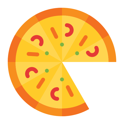 Pizza pizza food and restaurant fast food icon