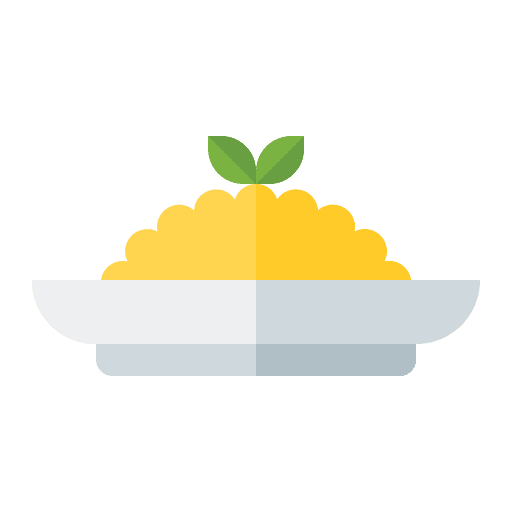Risotto nutrition healthy food gastronomy icon
