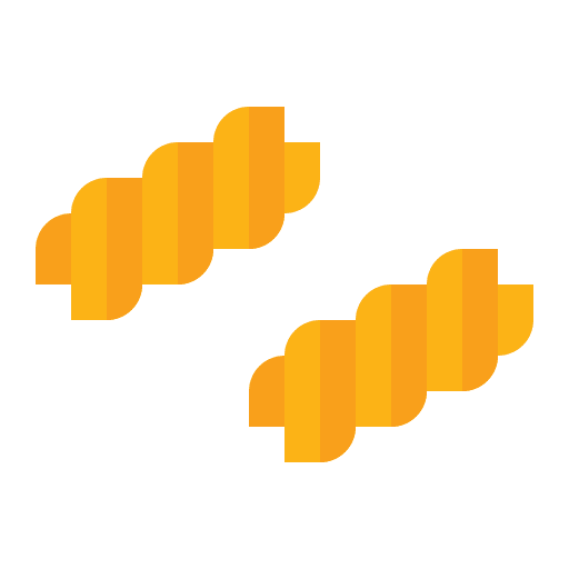 Fusilli pasta gastronomy food and restaurant icon Fusilli pasta gastronomy food and restaurant icon