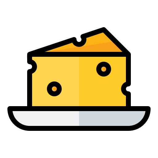 Cheese milky food and restaurant fattening icon Cheese milky food and restaurant fattening icon
