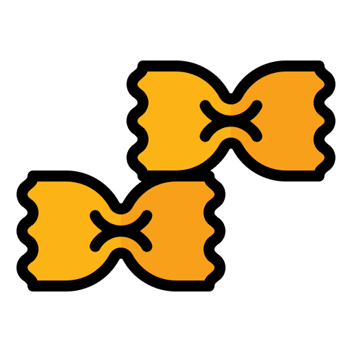 Farfalle food and restaurant italian food gastronomy icon Farfalle food and restaurant italian food gastronomy icon