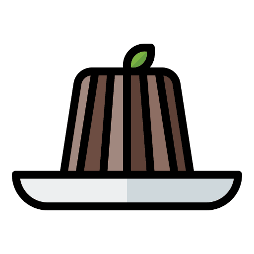 Panna cotta italian panna cotta food and restaurant icon Panna cotta italian panna cotta food and restaurant icon