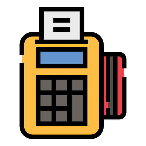 Edc card reader atm business and finance icon Edc card reader atm business and finance icon