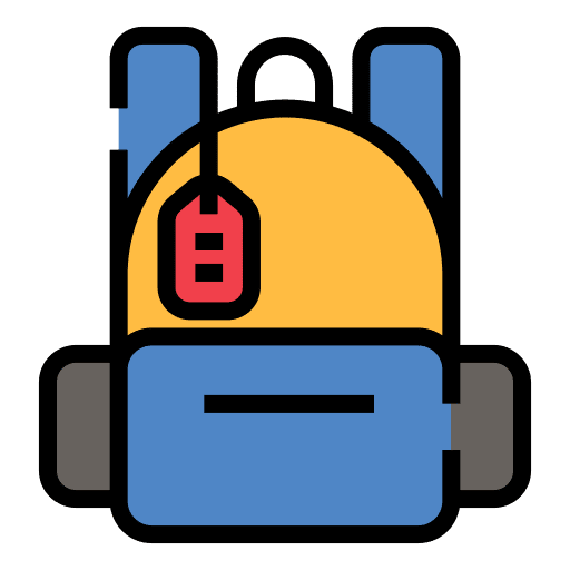 Backpack baggage backpack fashion icon Backpack baggage backpack fashion icon