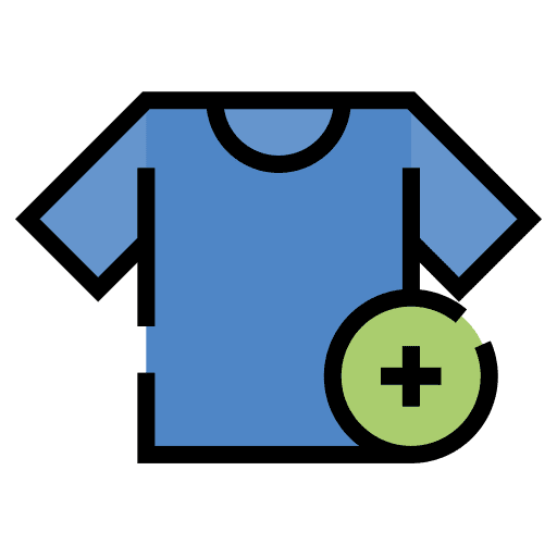 Tshirt plus button clothes buy icon Tshirt plus button clothes buy icon