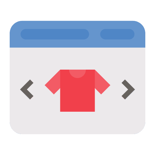 Online shop commerce and shopping desktop ecommerce icon Online shop commerce and shopping desktop ecommerce icon