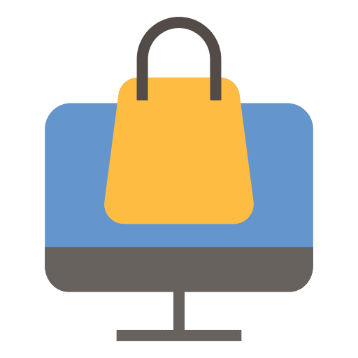 Online shop monitor online shop commerce and shopping icon Online shop monitor online shop commerce and shopping icon
