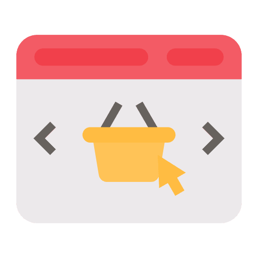 Online shop ecommerce sale desktop icon Online shop ecommerce sale desktop icon