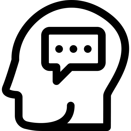 Chat think mind wellness icon