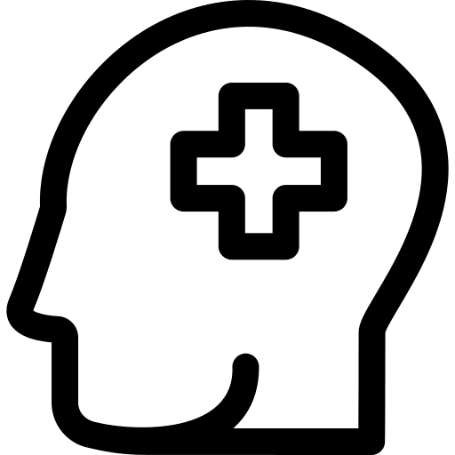 Mental health intelligence mind emotion icon