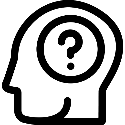 Question intelligence emotion question icon