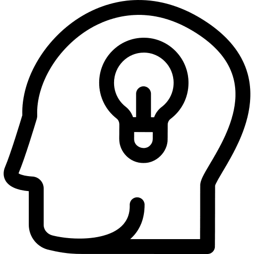 Idea psychology wellness think icon