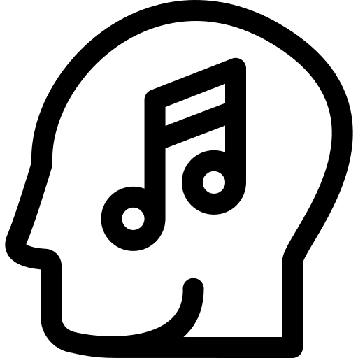 Music emotion psychology mind icon