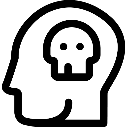 Death emotion psychology intelligence icon