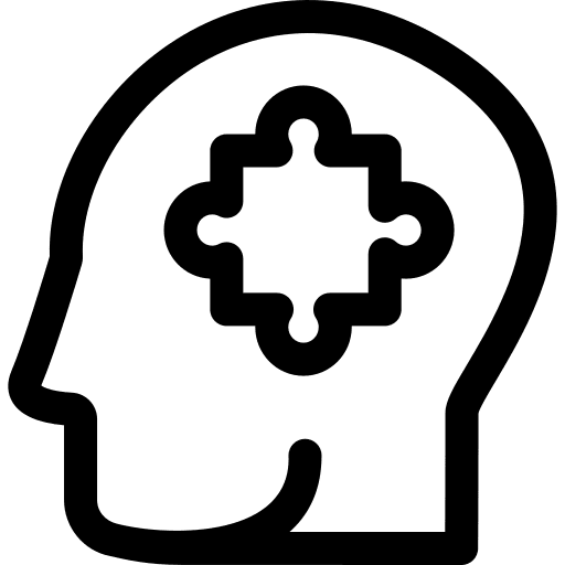 Problem solving think intelligence problem solving icon