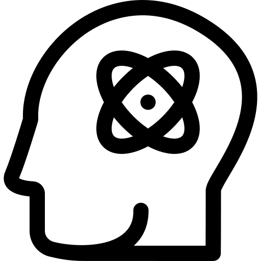 Science emotion psychology mind icon