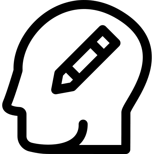 Creative mind creative intelligence icon