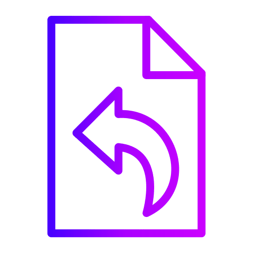 Undo file ux undo icon