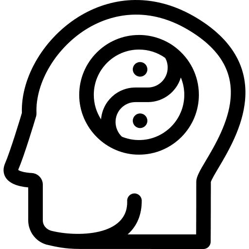 Wellness mind emotion think icon