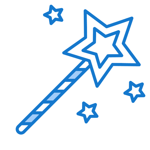 Magic wand fun celebrate anniversary icon Magic wand fun celebrate anniversary icon
