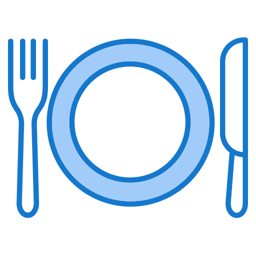 Plate party food fork icon Plate party food fork icon