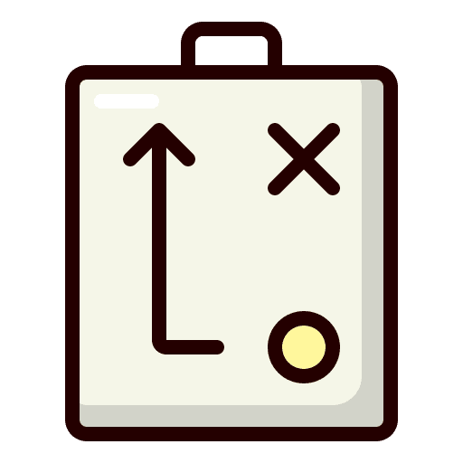 Tactical strategy marketing sport icon