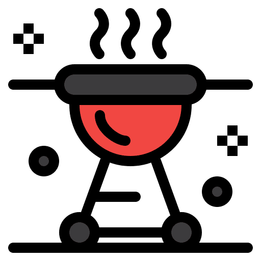 Barbecue barbecue brochette cooking equipment icon