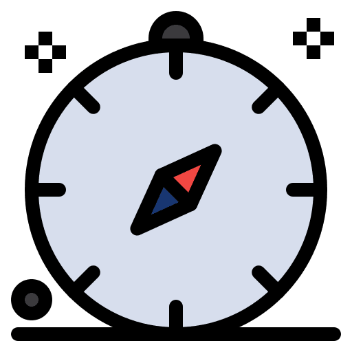 Compass tools and utensils compass maps and location icon