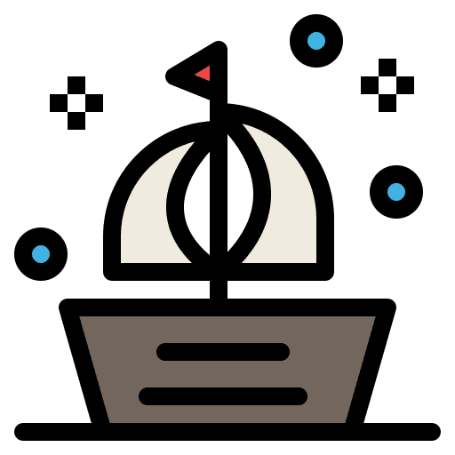 Boat travel transportation sea icon Boat travel transportation sea icon