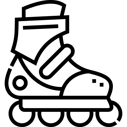 Rollerskate skates shoes sports and competition icon Rollerskate skates shoes sports and competition icon