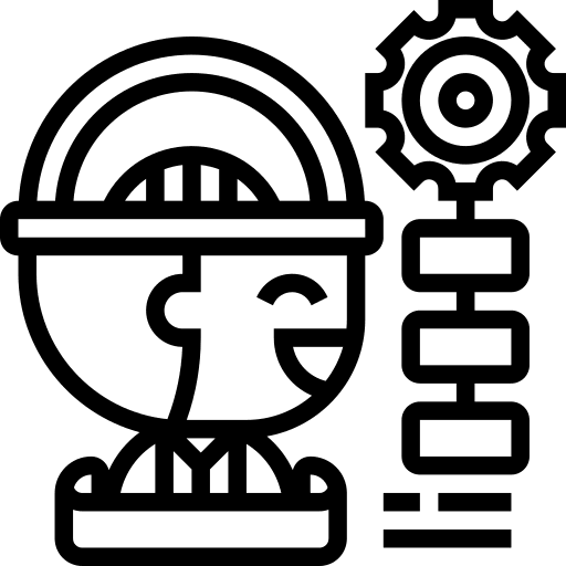 Project process professions and jobs engineering icon