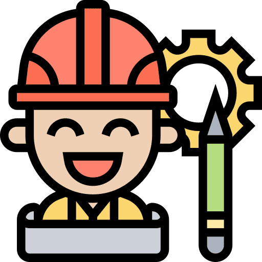 Engineering construction professions and jobs helmet icon Engineering construction professions and jobs helmet icon