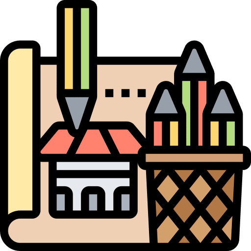Drawing house plan draw pencil icon Drawing house plan draw pencil icon
