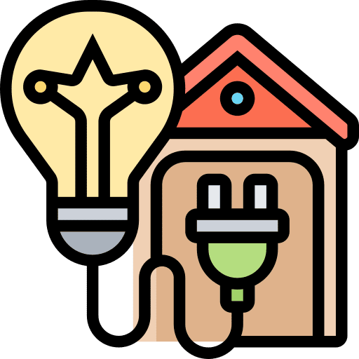 Electrical electronics electric home icon Electrical electronics electric home icon