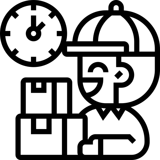 Courier professions and jobs service delivery box icon Courier professions and jobs service delivery box icon