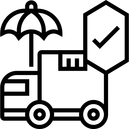 Delivery insurance shipping and delivery umbrella logistics icon Delivery insurance shipping and delivery umbrella logistics icon