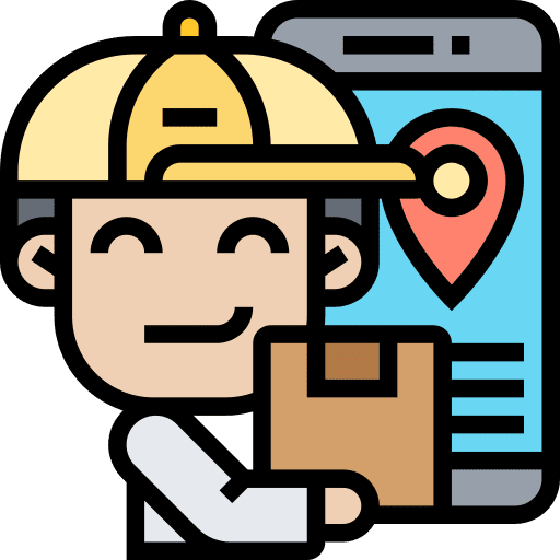 Delivery electronics track professions and jobs icon Delivery electronics track professions and jobs icon
