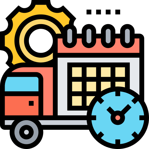 Delivery schedule delivery schedule shipment calendar icon