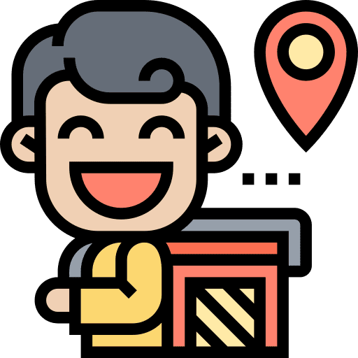 Delivery box delivery bag professions and jobs backpack icon Delivery box delivery bag professions and jobs backpack icon